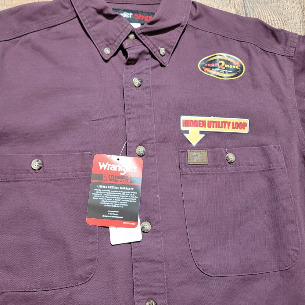 Durable Wrangler Riggs Workwear Shirt - New with Tags - Picture 5 of 11